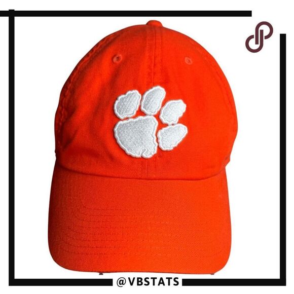 Nike Men's Dri-Fit Clemson Tigers Logo Baseball Cap Orange Adjustable - Picture 1 of 11